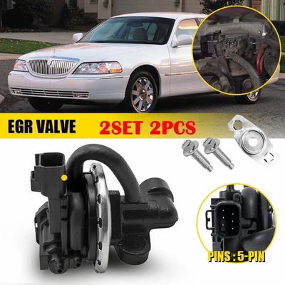 2X Interruptor de control de válvula EGR 2003-2011 para Ford Crown Victoria Lincoln Town 03-11 Foto 1 de 4