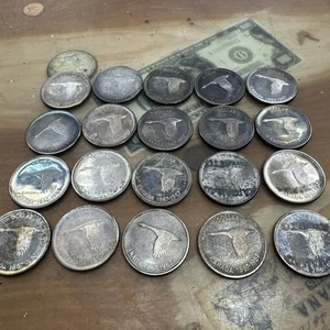 1967 Canada Silver Dollars, 80% silver 20 coin lot - Picture 1 of 4