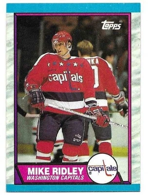 MIKE RIDLEY 1989-90 TOPPS CARD NEAR MINT+ CONDITION - Image 1 of 2