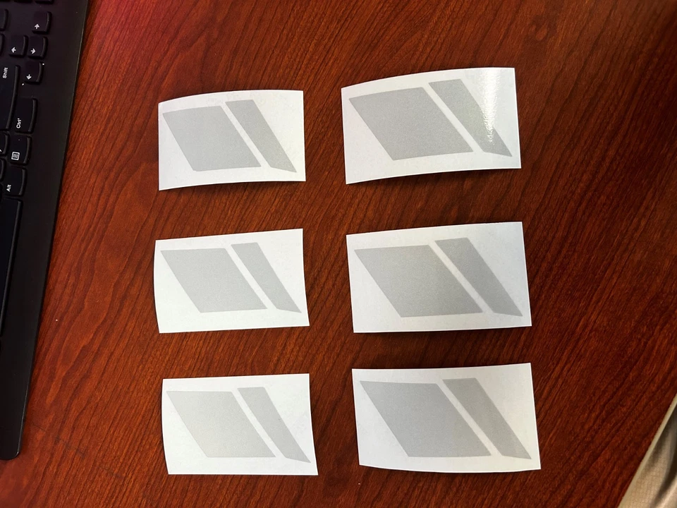 Серый 6 шт. 3M светоотражающий обод колеса автомобиля наклейка винил подходит Dodge Charger - Изображение 1 из 1