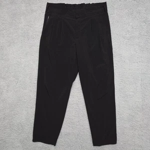 Athleta Skyline Pant II Damen 14 schwarz Paperbag Stretch Gummibund ohne Gürtel - Bild 1 von 11