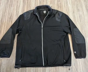 Ogio Mens Full Zip Jacket Black With Pockets Track Sweater Fleece Lined Size 3XL - Picture 1 of 23