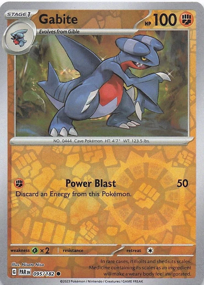 Gabite SV04: Paradox Rift 095/182- NM - Reverse Holo - Image 1 of 2