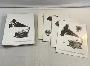 Group of 25 Printed Pages of Antique Phonograph Players Educational Display - Picture 1 of 11