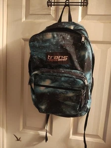 TRANS by Jansport Multi-Blue Cosmos Lightweight Backpack - School, Hiking - Picture 1 of 4