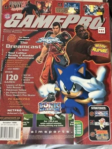 GamePro Magazine Issue #133 October 1999 Sonic Adventure Dreamcast Launch - Picture 1 of 1