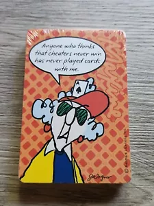 J Wagner MAXINE Markenzeichen große Spielkarten versiegeltes Deck 3"" x 4,5"" Comic - Bild 1 von 4