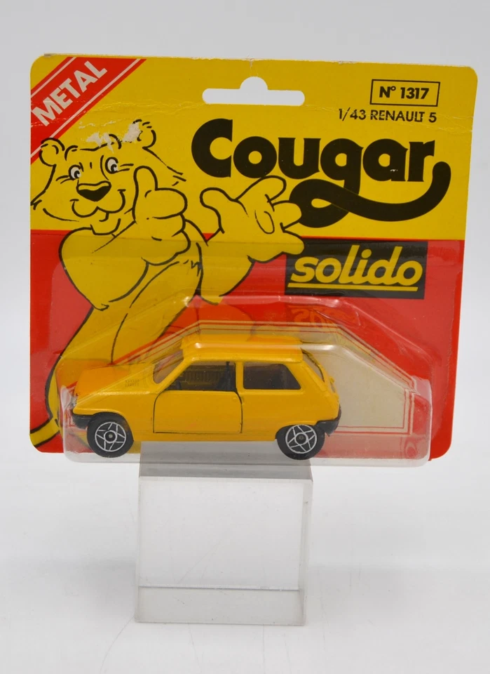 DIE CAST "RENAULT 5" SOLIDO COUGAR ÉCHELLE 1/43 (N.1317) - Photo 1/1