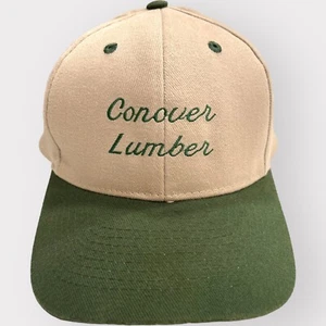 Gorra de bola de madera Conover publicidad gancho y bucle ajustable papá sombrero beige - Imagen 1 de 8