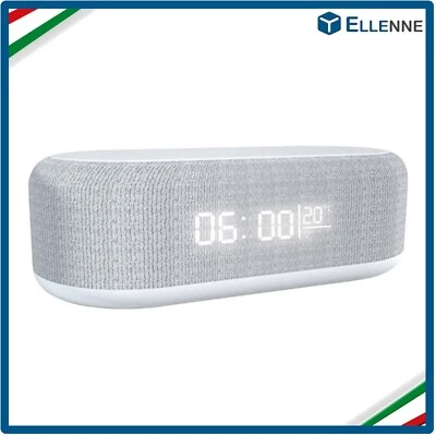 RADIOSVEGLIA LED CON RICARICA WIRELESS - Sveglia con Allarme con Timer, Luce LED - Immagine 1 di 4