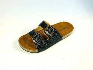 Women's Casual Buckle Straps Glitter Sandals Flip Flop Platform Foot bed - Picture 1 of 8