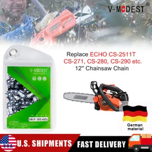 Sostituire 12" ECHO CS-2511T CS-271 CS-280 ecc. Catena per motosega 3/8LP" .050" 45DL - Foto 1 di 9