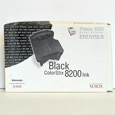 Genuine Xerox ColorStix 8200 Ink Cartridges Black Qty 10, 016-2044-00 New - Image 1 of 4