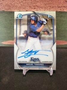 2023 Bowman Chrome Miguel Tamares Prospect Autograph Auto #CPA-MT Tampa Bay Rays