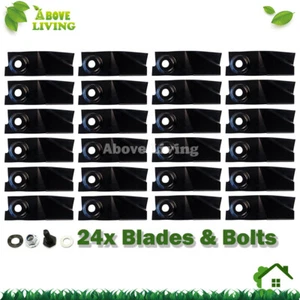 24 X Blades & Bolts Set For 18" Cut Masport Morrison Rear Catcher Mowers 529594 - Bild 1 von 2