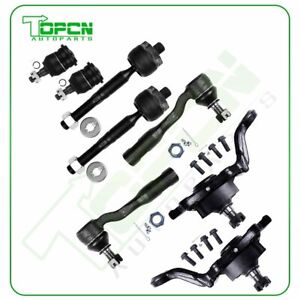 8pcs For 2004-2006 Toyota Tundra Front Tie Rod Links Ball Joints Suspension Kit