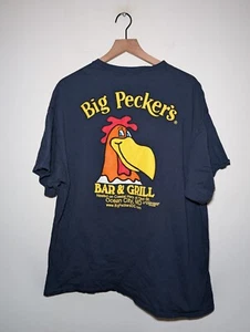 Big Peckers camicia uomo XXL grigio Ocean City Maryland bar & grill spiaggia maglietta - Foto 1 di 5