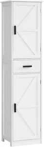 Tall Bathroom Cabinet, Storage Cabinet with 6 Shelves & Drawer, Bathroom Storage - Picture 1 of 8