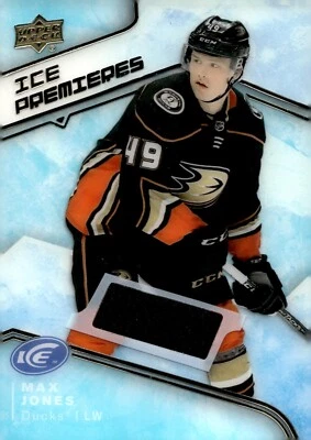 Max Jones - 2019-20 Upper Deck Ice Premieres Rookie Jersey Card #IPJ-MJ - Image 1 of 2
