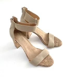 Aerosoles Reposa tacón High Hopes cuero superior talla 9,5 nude - Imagen 1 de 7