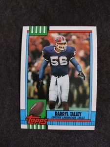 1990 Topps Darryl Talley #195 Buffalo Bills Football Karte - Bild 1 von 2