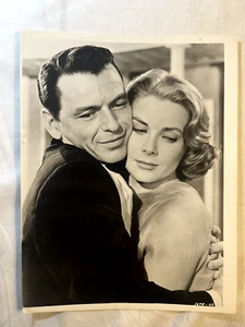 Foto de Comunicado de Prensa Frank Sinatra Grace Kelly De Colección Blanco y Negro 7x9 - Imagen 1 de 2