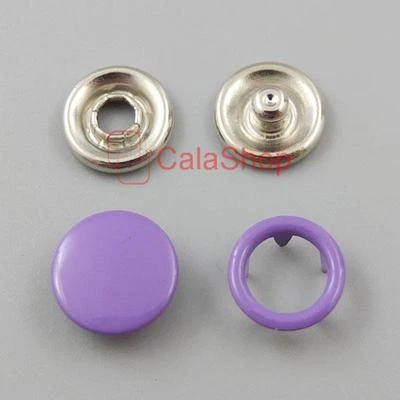 Anillo abierto sin costuras broches de presión sujetador perno de fijación mezclado 3/8" 20 50 100 200 juegos Foto 1 de 3