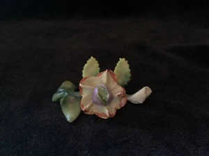 Antique Place Card Holder - Germany - Ceramic - Flower on branch - Picture 1 of 5