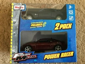 Maisto Fresh Metal Power Racer 2 Pack Chevrolet Camaro Ford Mustang 11939 - Picture 1 of 5