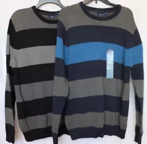 *NEW w/ tags* Men's Basic Editions Stripe Sweater, Choose Your Size and Color - Picture 1 of 17
