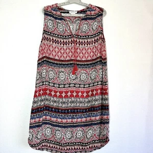 Beach Lunch Lounge Ruby Sommer Etuikleid XL Ärmellos Boho Viskose - Bild 1 von 5