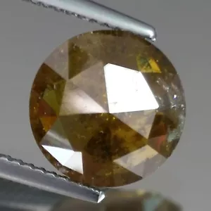 4.46cts 11mm Round cut Fancy Yellowish Orange Natural Earth Mined Loose Diamonds - Picture 1 of 9
