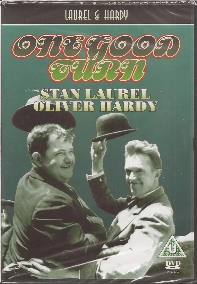 ONE GOOD TURN LAUREL AND HARDY AG PLATE REGION FREE UK DVD NEW AND SEALED - Image 1 of 1