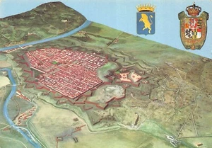 22-1C) TORINO MUSEUM PIETRO MICCA WOOD MODEL DURING SIEGE 1706 - Picture 1 of 2