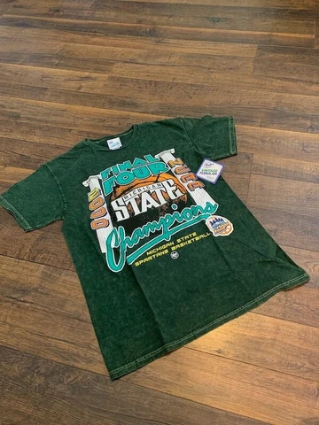 47'  NCAA MICHIGAN STATE FINAL FOUR  Vintage Tubular Men's T-Shirt,  2XL,  New Cover