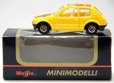 MAISTO 1:60 MINIMODELLI AUTO DIE CAST PEUGEOT 205 GTI GIALLO CALDO ART 11001 - Immagine 1 di 4