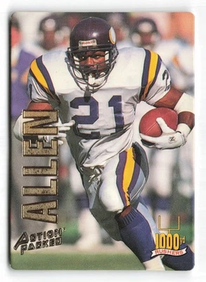 1993 Action Packed #RB1 Terry Allen 1000 Yd Rushers Minnesota Vikings - Image 1 of 2