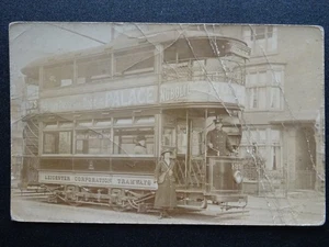 Tranvía Leicester Corporation No.139 Melton Rd & East Park c1904 RP PC - Imagen 1 de 4
