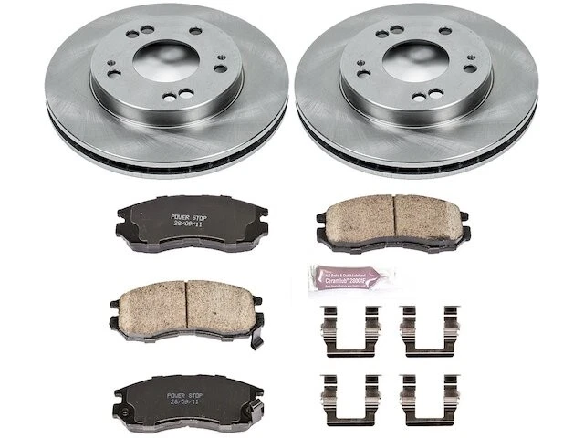 Front Brake Pad and Rotor Kit For 1990-2001 Mitsubishi Eclipse 1991 1992 KC997RJ Foto 1 de 1