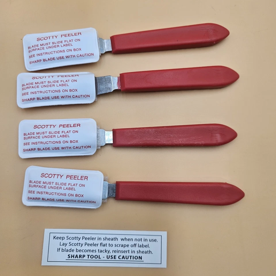 Scotty Peeler Label & Sticker Remover - Set of 4 Metal