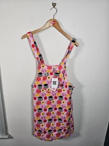 Lucy & Yak Mini Pini Bio Cord Kleid UK 10 Rosa Süßigkeiten Muster - Bild 1 von 14