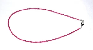 Sterling Silver Ruby Stone Handcrafted Beaded Thanks Giving Day Bracelet Jewelry - Picture 1 of 11