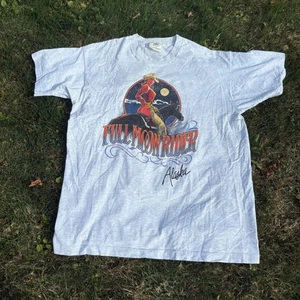 Vtg Full Moon Rider Alaska Tee Buffalo Fruit Loom XL Mens Graphic Single Stitch - Picture 1 of 9