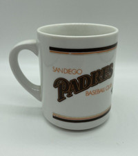 Vintage San Diego Padres Baseball Club Coffee Mug Very Cool