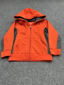 Nike Thermal Fit Full Zip Hoodie Boys Size 5 Orange Athletic  - Picture 1 of 12