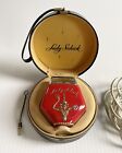 Vintage Lady Schick Double Sided Electric Trimmer Shaver Red & Gold w/Case WORKS