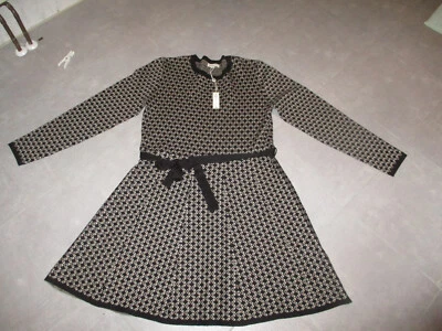 NEU Strickleid Gr. L = 40 - 42 MAX STUDIO Schwarz / Weiß gemustert  langärmelig - Bild 1 von 4