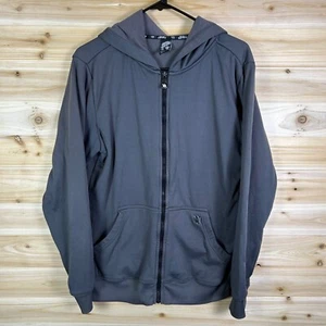 HART & HUNTINGTON Men's SZ Small Fleece Lined Full Zip Hoodie Gray Sweatshirt - Picture 1 of 7