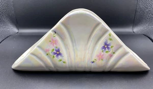 Vintage Ceramic Lustreware Napkin Serviette Holder Italia Burana Made in Italy - Picture 1 of 8