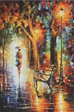 AFREMOV New Image Card 4"x6" UNP B2420~Leonid Afremov's The End Of Patience